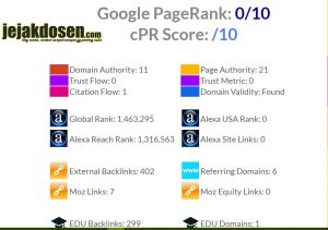 Website untuk mengecek page rank blog kamu