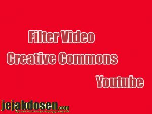 Cara cari video berlisensi creative commons di youtube