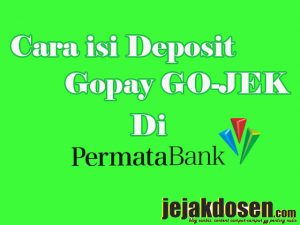 Cara cepat isi deposit gopay gojek dengan bank permata