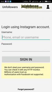 Cara cek yang teman yang unfollow instagram anda