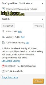 Cara publish postingan terjadwal di blog wordpress